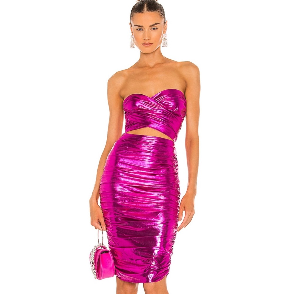 EUC X Revolve Pink Moon Midi Dress by Bronx & Banco size Small